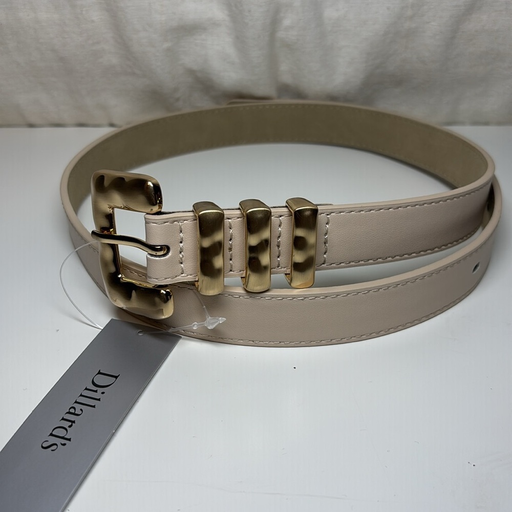 Dillards Women’s Belt In Bone | Sz S | NWT